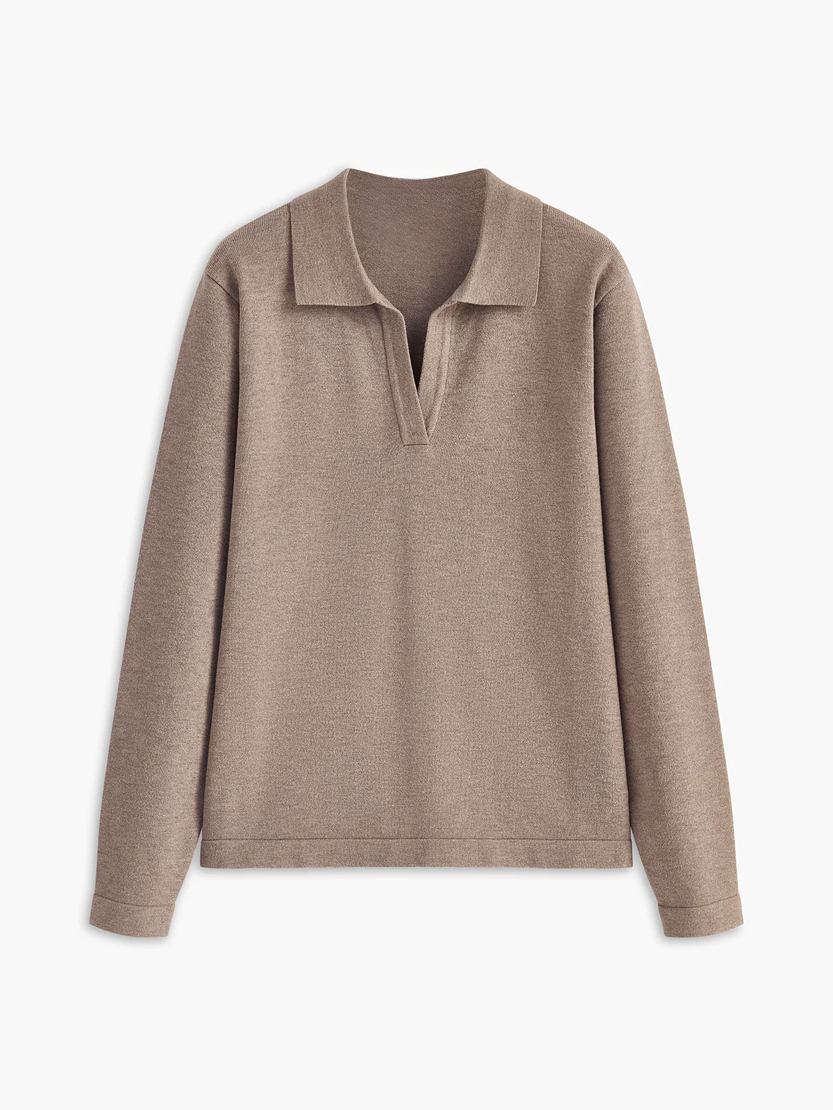 Claire | Knit Sweater Women Collared Relaxed Fit Long Sleeve