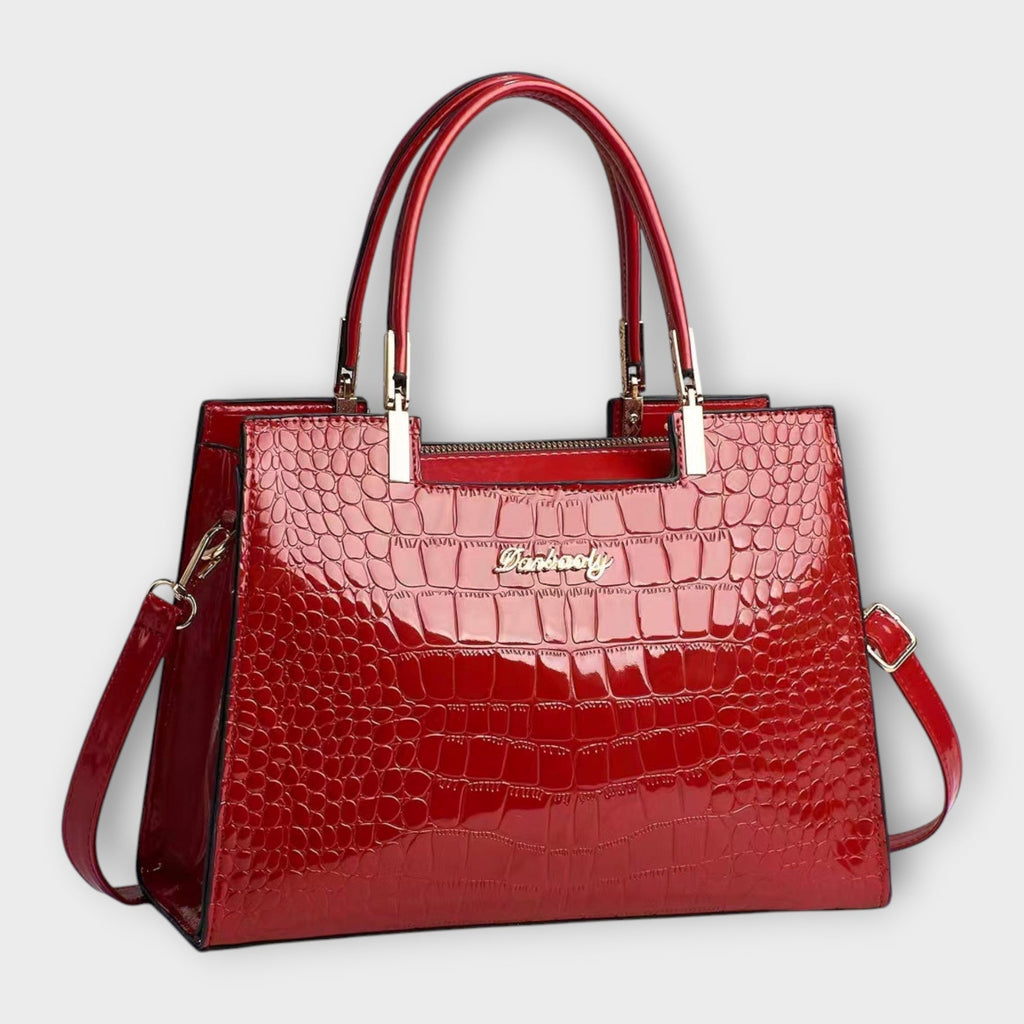 Cécile Valois | Shiny crocodile leather bag