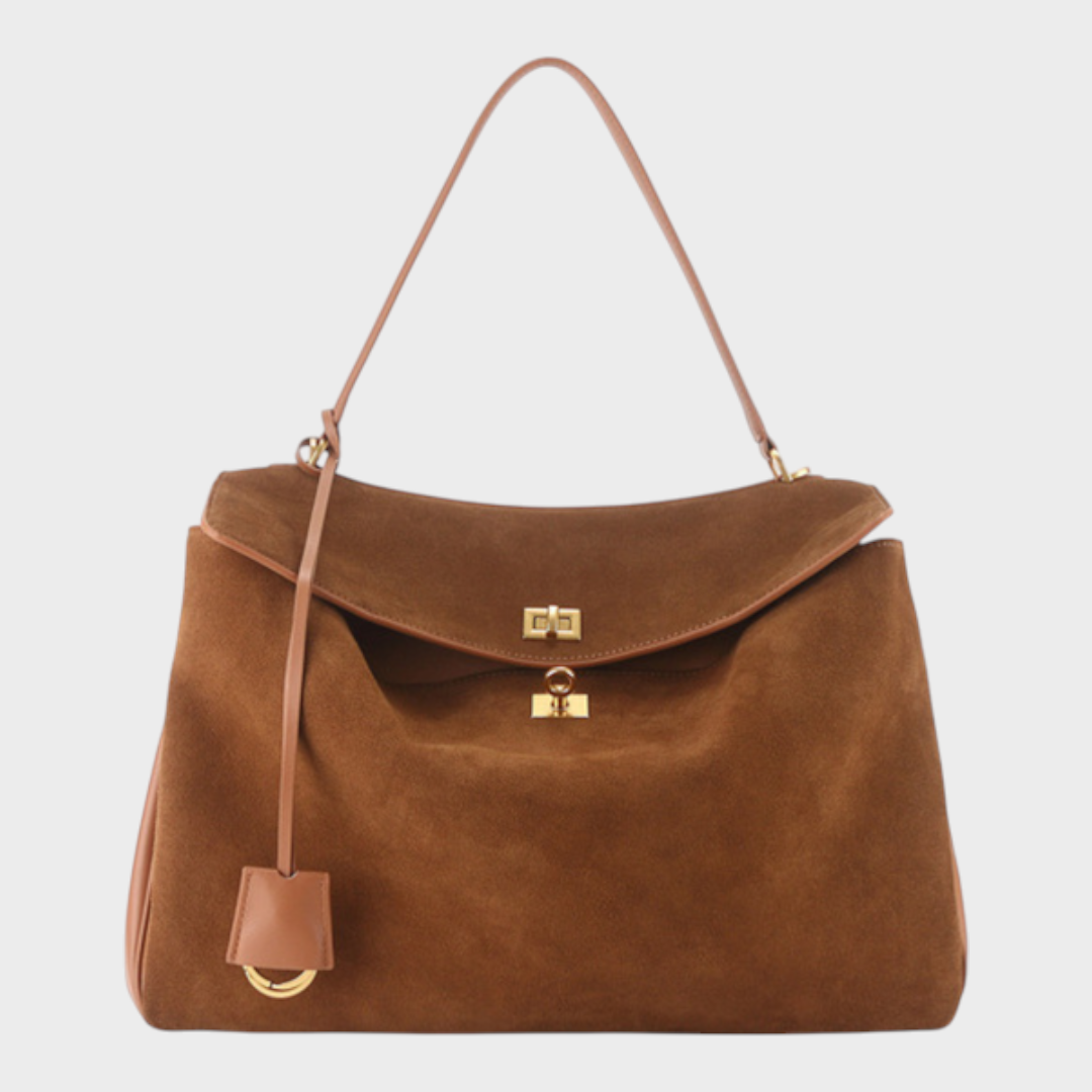 Esmée Hautecœur | Cowhide Shoulder Bag with Magnetic Flap Closure