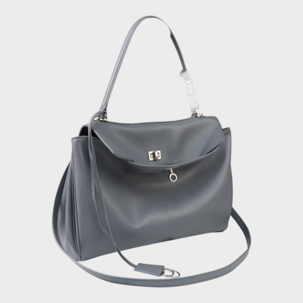 Altieri | Women's Leather Handbag with Adjustable Shoulder Strap – Burgundy Top Handle Bag