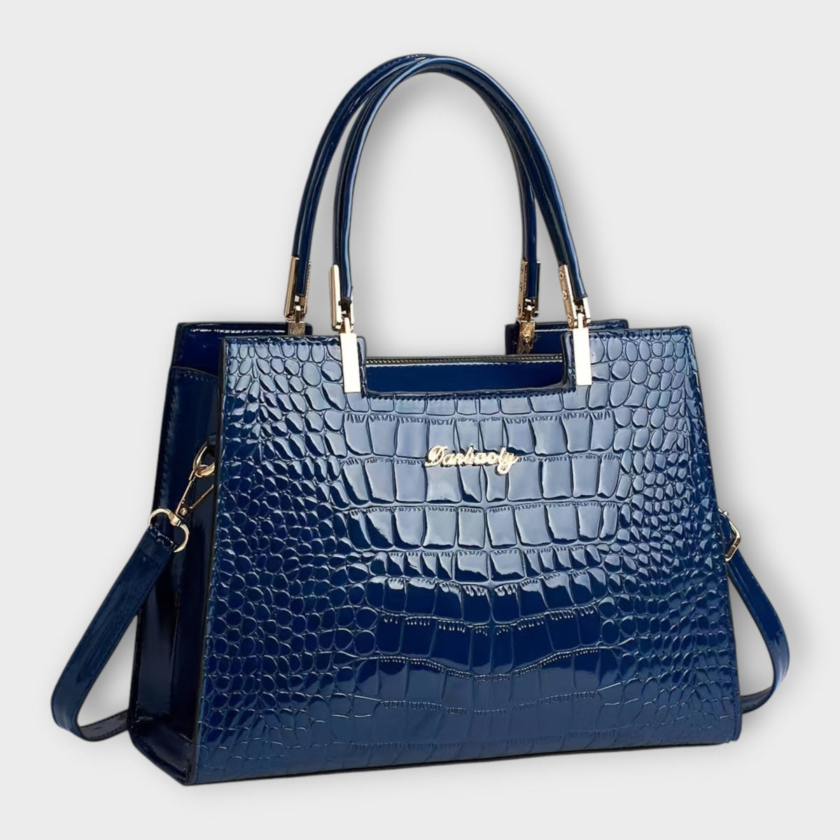 Cécile Valois | Shiny crocodile leather bag