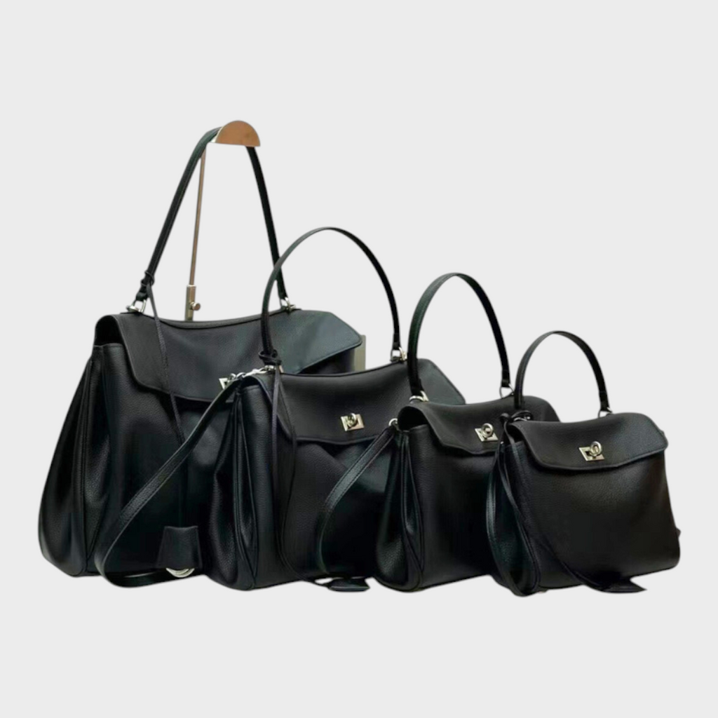 Geneviève Courson | Two-Way Carry Leather Bag in Suede and Smooth Finishes