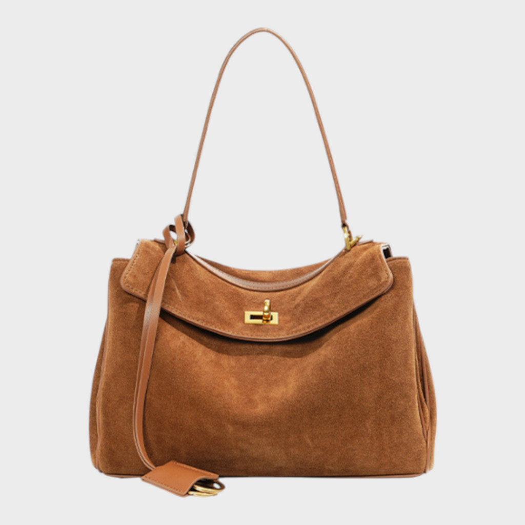 Esmée Hautecœur | Cowhide Shoulder Bag with Magnetic Flap Closure