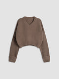 Bérénice | V-Neck Cropped Sweater for Women