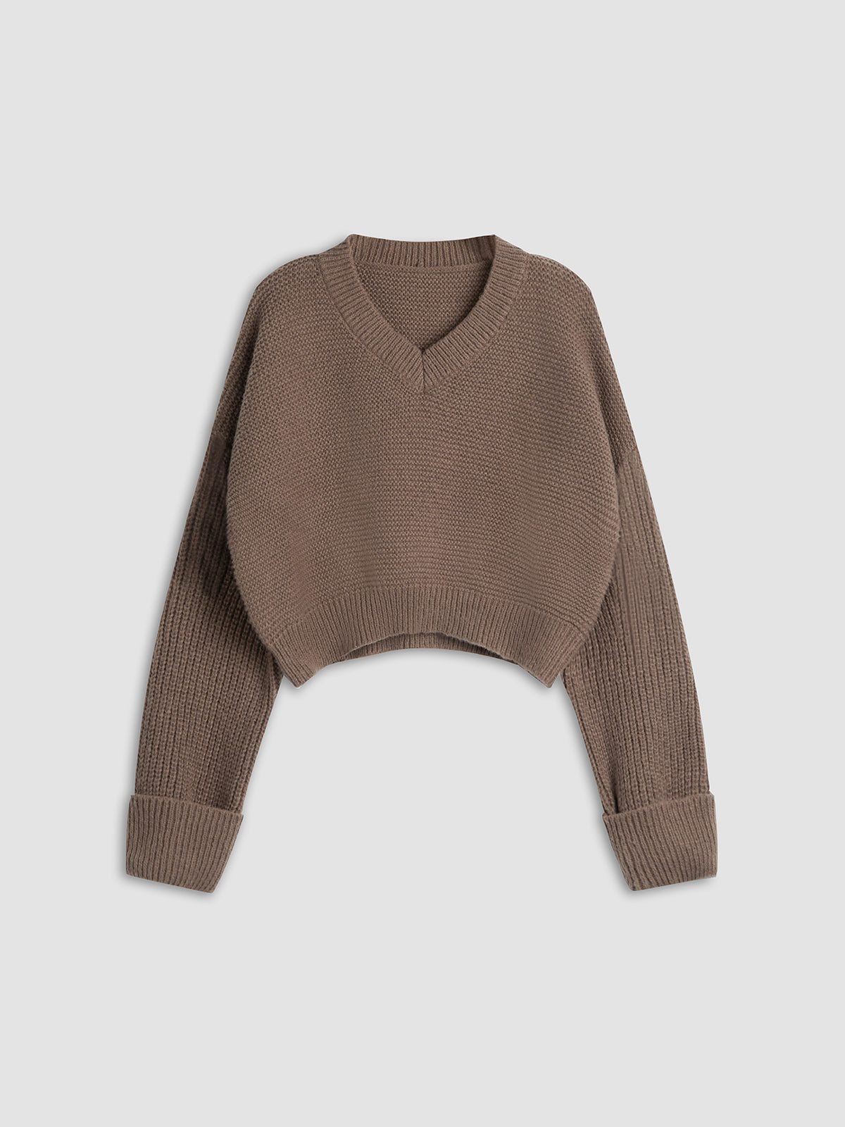 Bérénice | V-Neck Cropped Sweater for Women