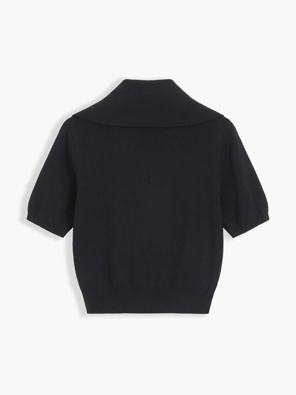 Scarlett | Knit Crop Top Women V-Neck Slim Fit Short Sleeve