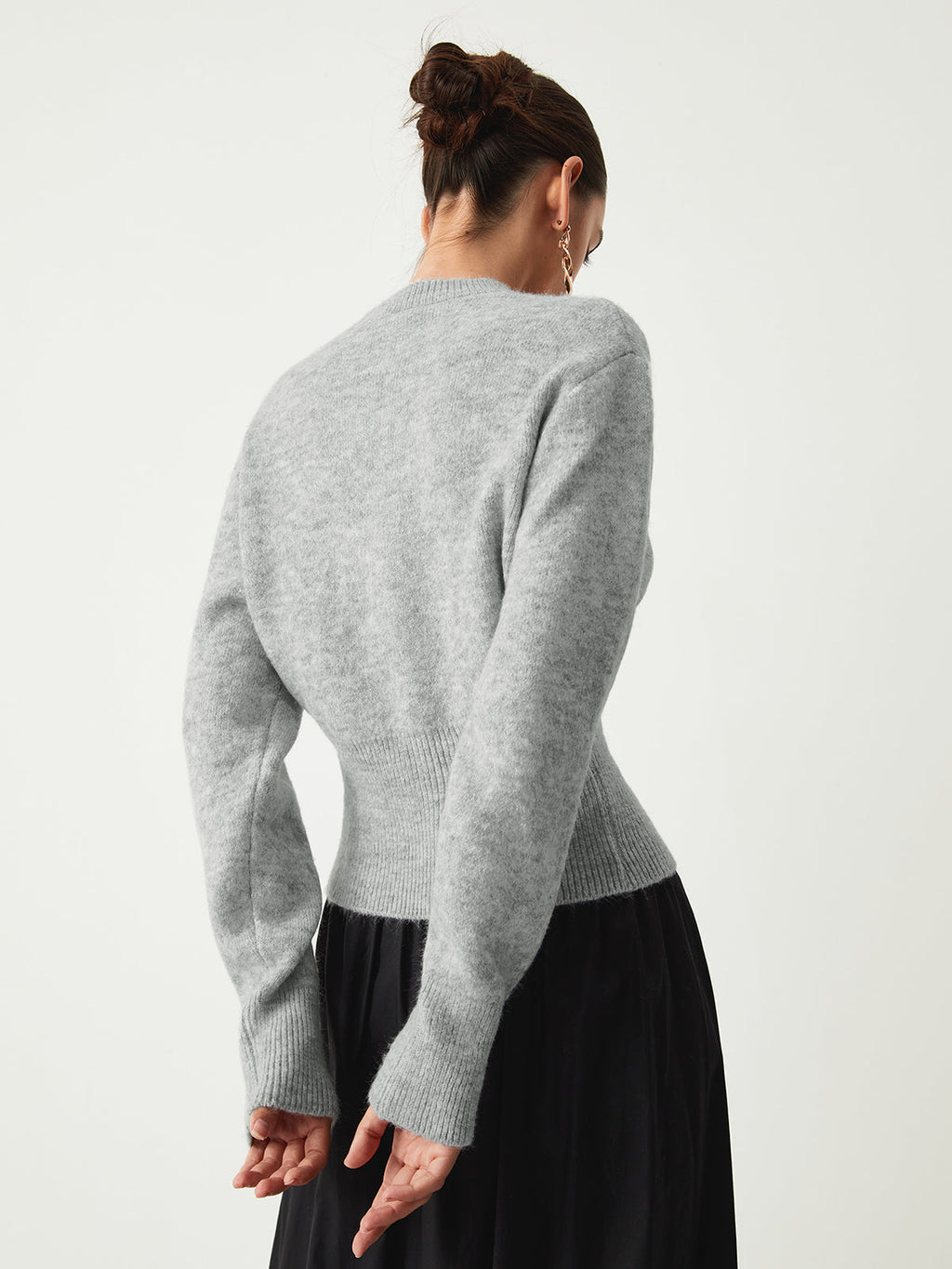Chantal | Knit Sweater Women Half Zip High Neck Long Sleeve