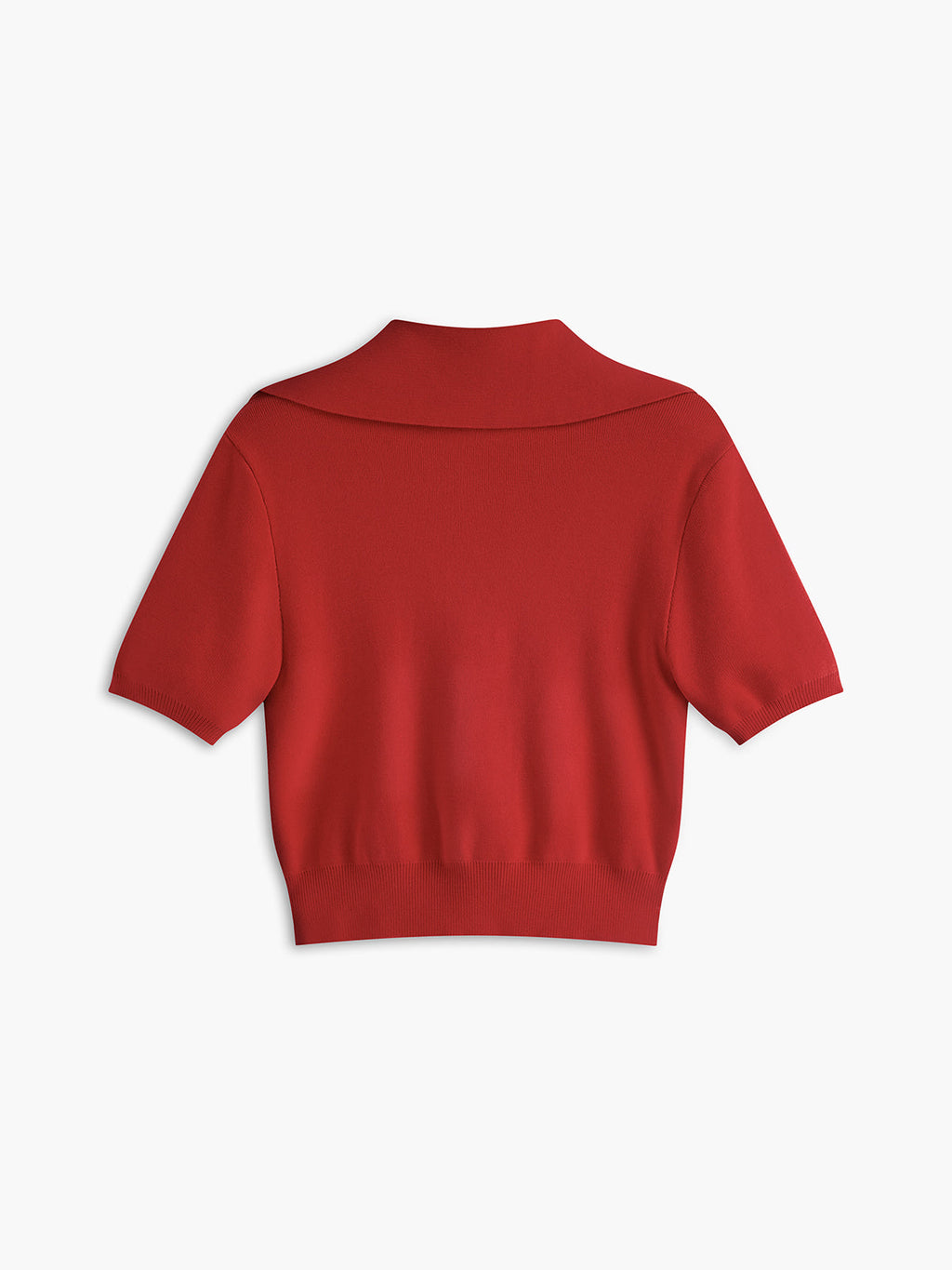 Scarlett | Knit Crop Top Women V-Neck Slim Fit Short Sleeve