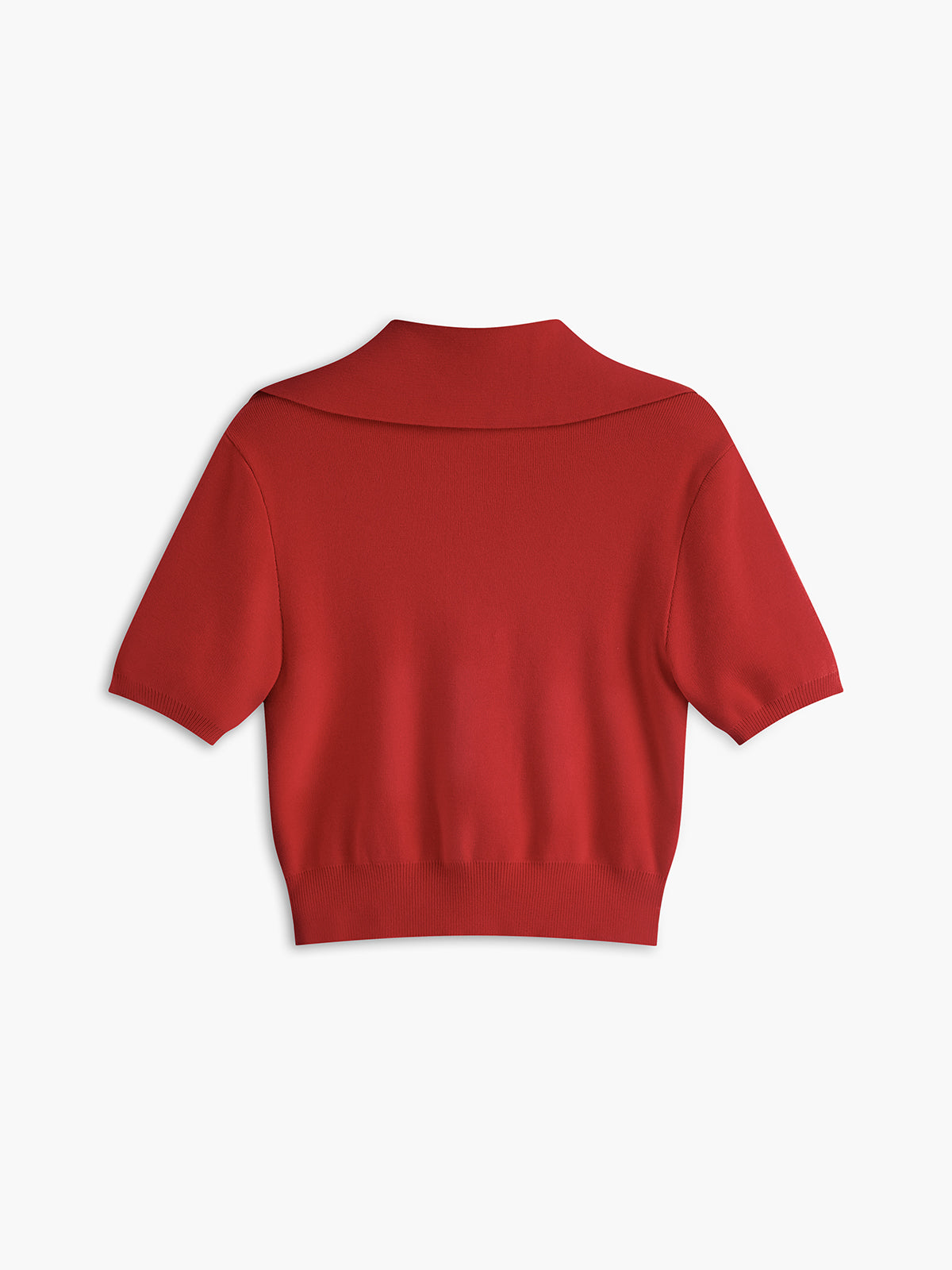 Scarlett | Knit Crop Top Women V-Neck Slim Fit Short Sleeve