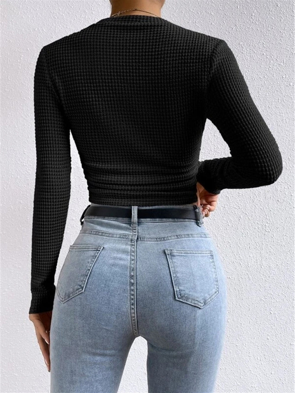 Alix | Crew Neck Knit Top for Women