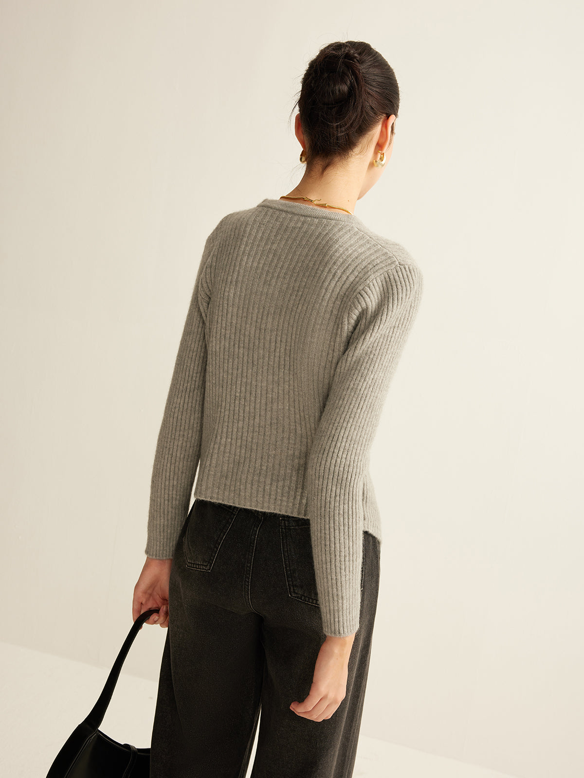 Angèle | V-Neck Button-Front Cardigan for Women