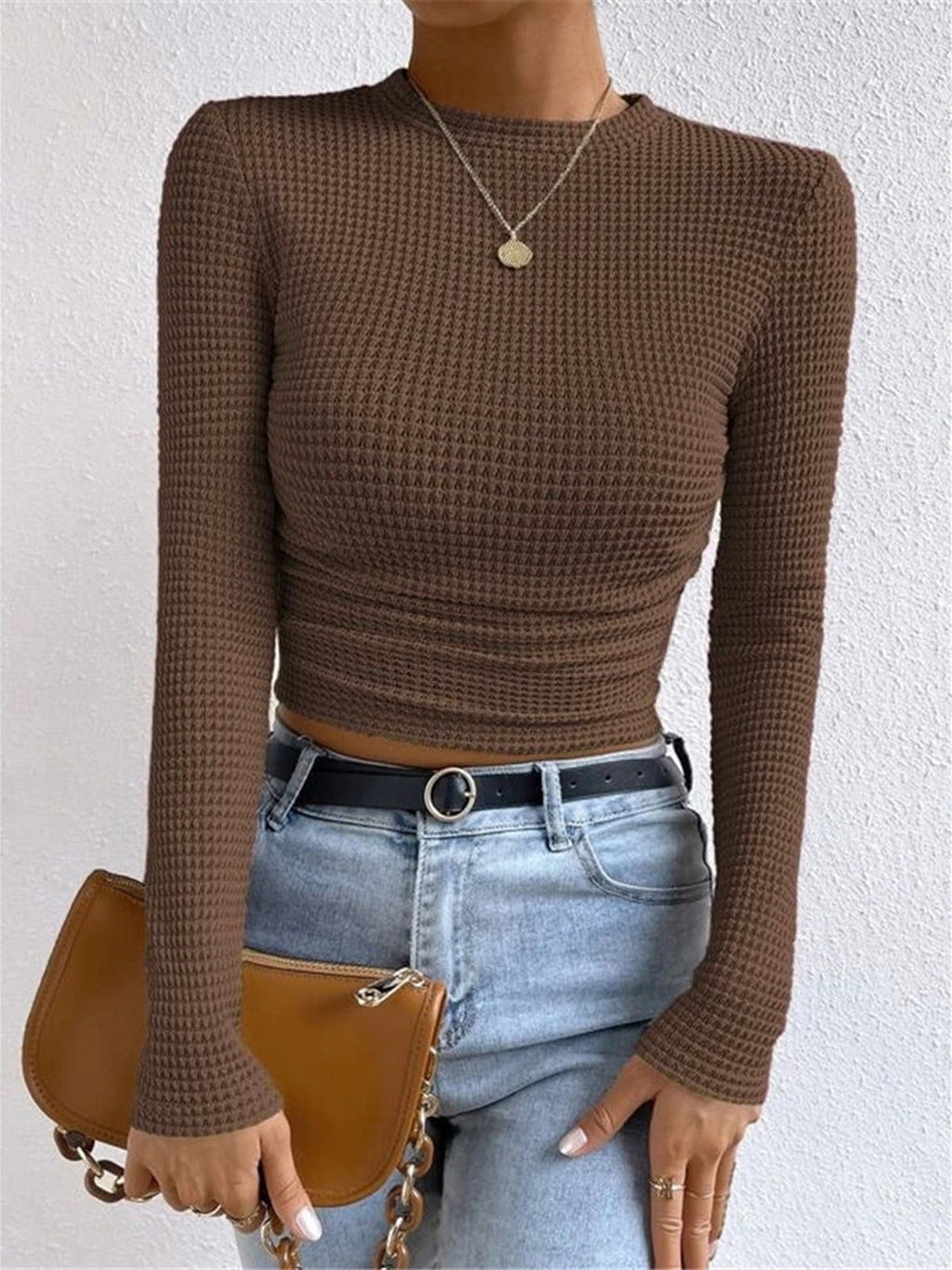 Alix | Crew Neck Knit Top for Women