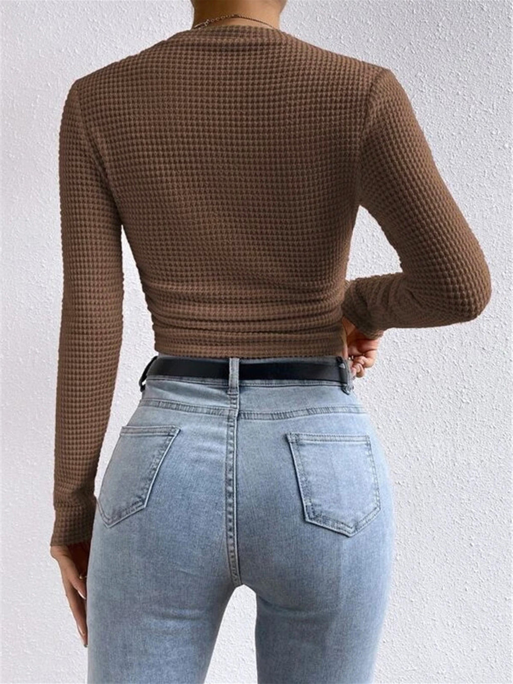 Alix | Crew Neck Knit Top for Women