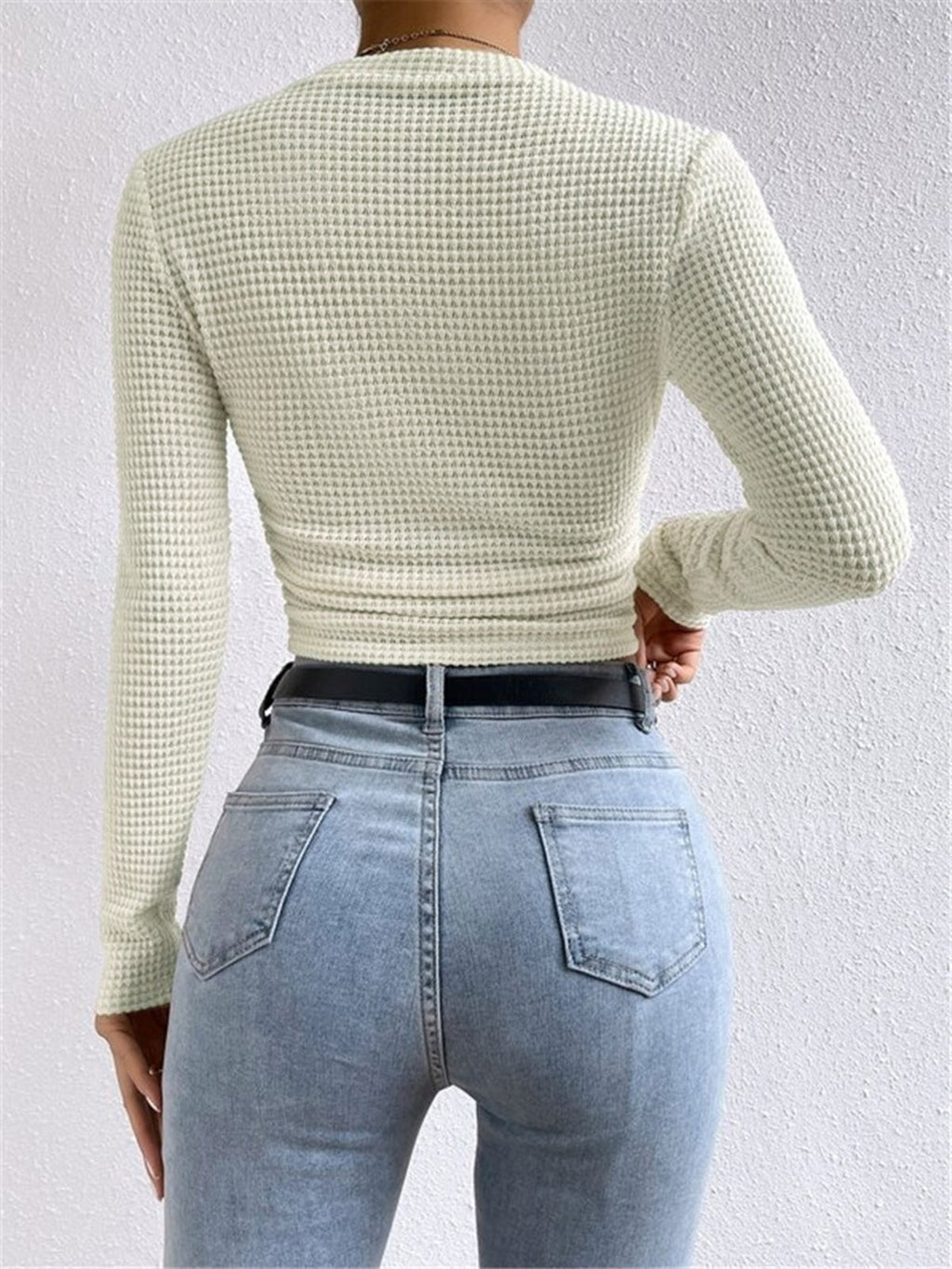 Alix | Crew Neck Knit Top for Women