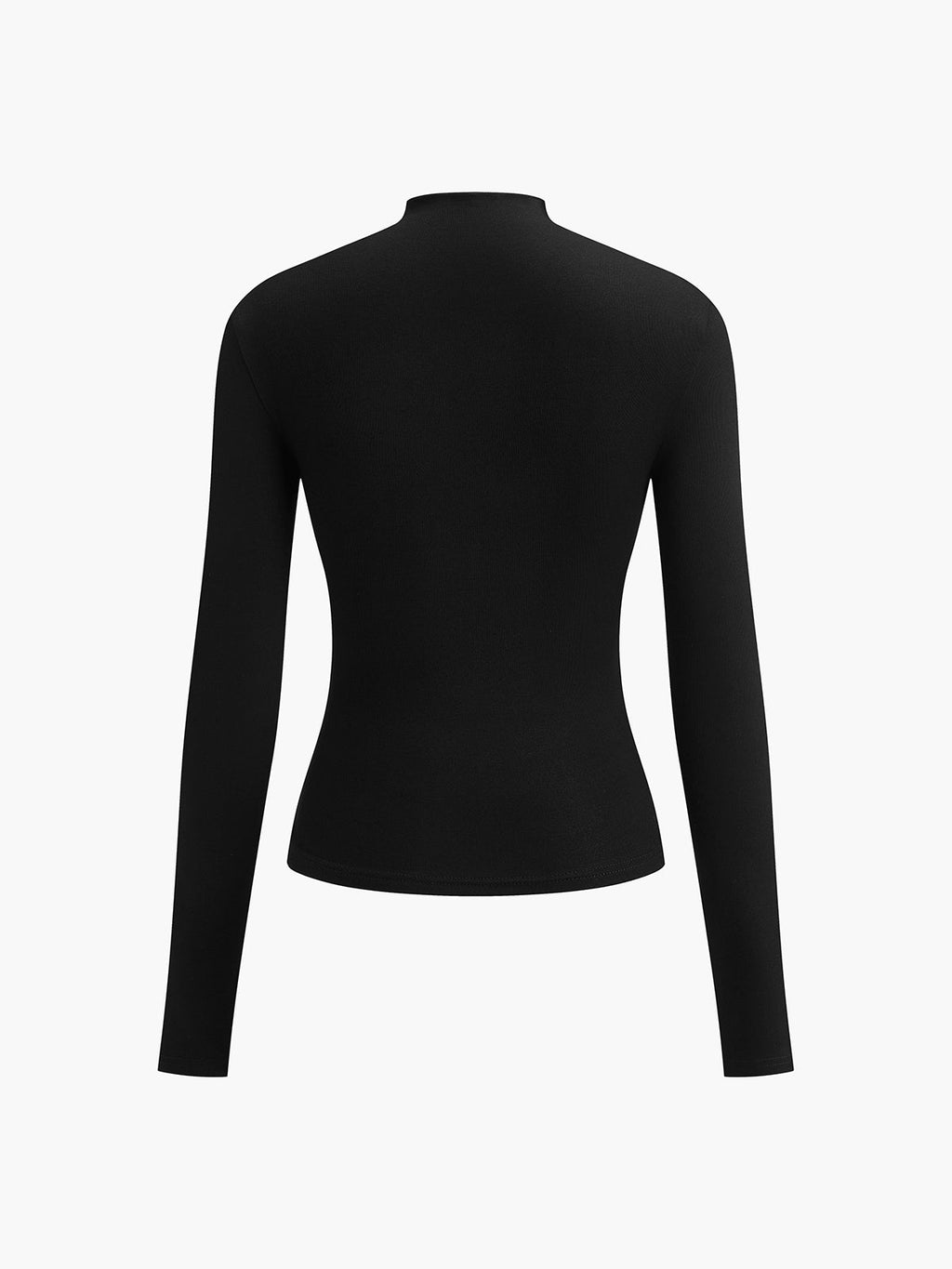 Nora | Fitted Top Women Long Sleeve Ruched Slim Fit Round Neck