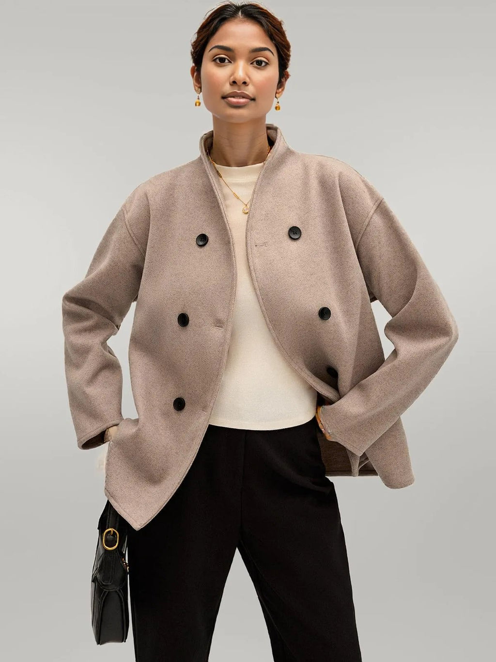 Apolline | Oversized Button-Front Utility Jacket for Women