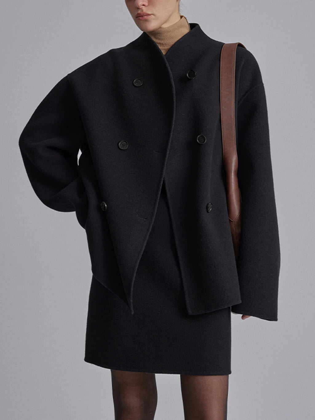Apolline | Oversized Button-Front Utility Jacket for Women