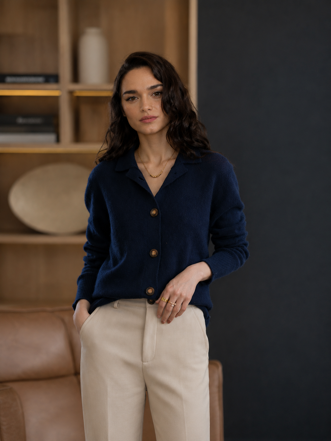 Lucie | Oversized Button-Front Cardigan for Women