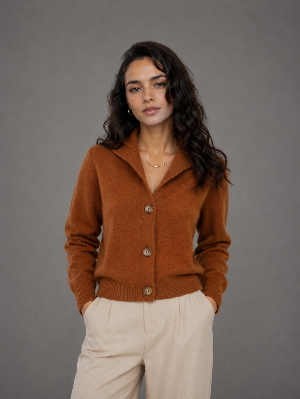 Lucie | Oversized Button-Front Cardigan for Women