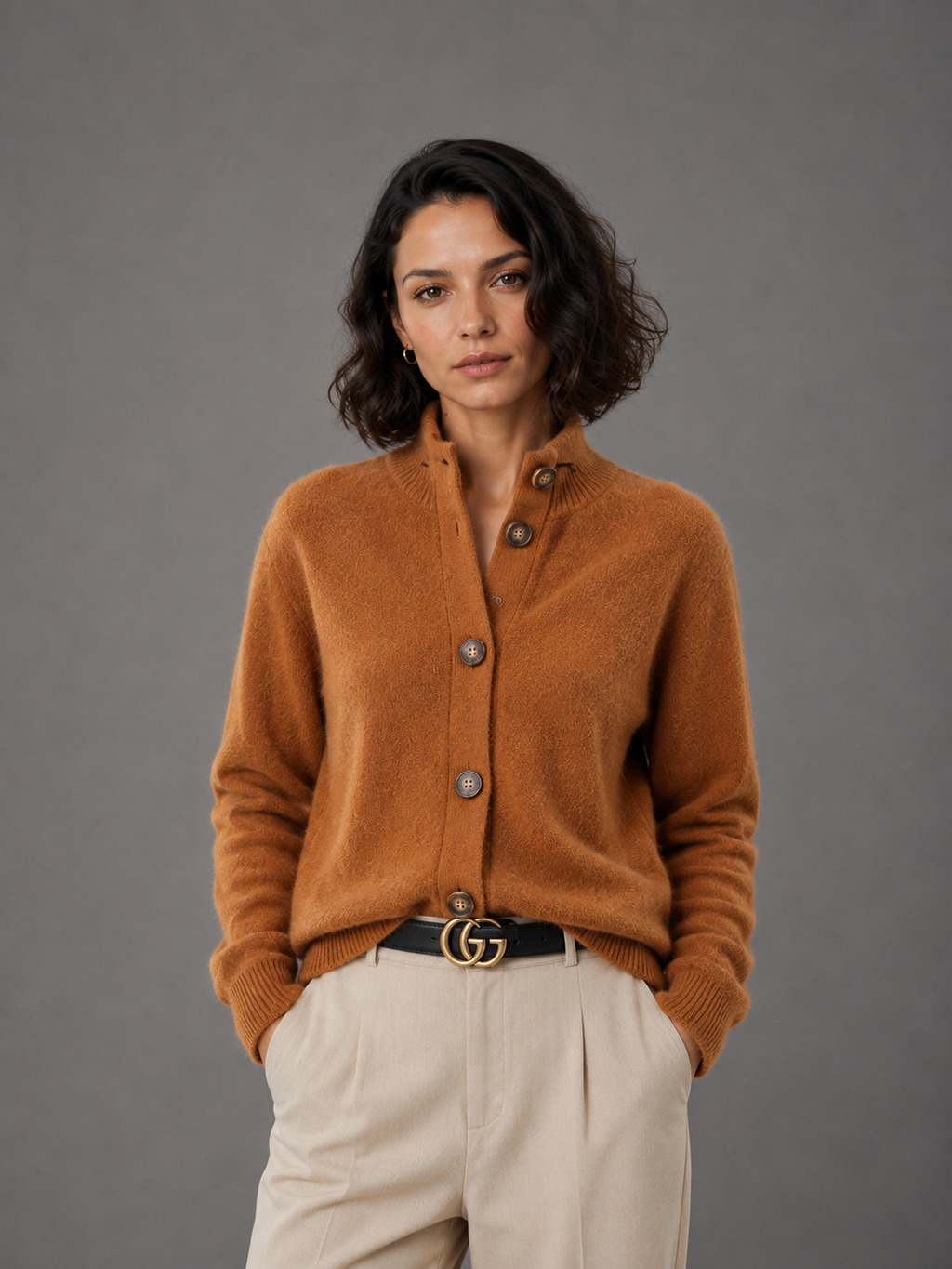 Lucie | Oversized Button-Front Cardigan for Women