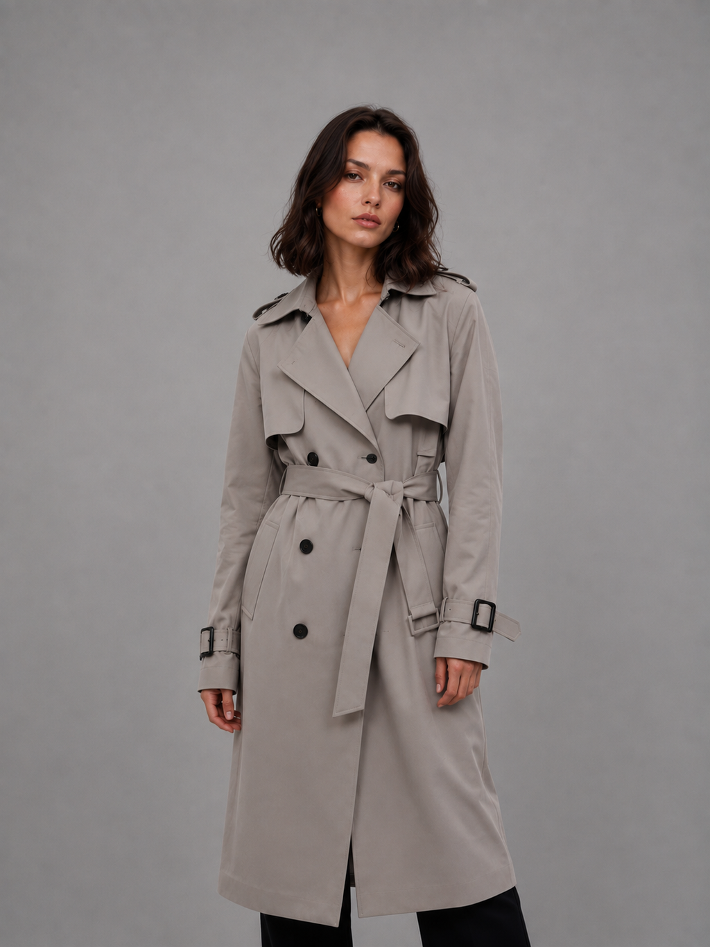 Juliana | Belted Tailored Refined Trench Coat