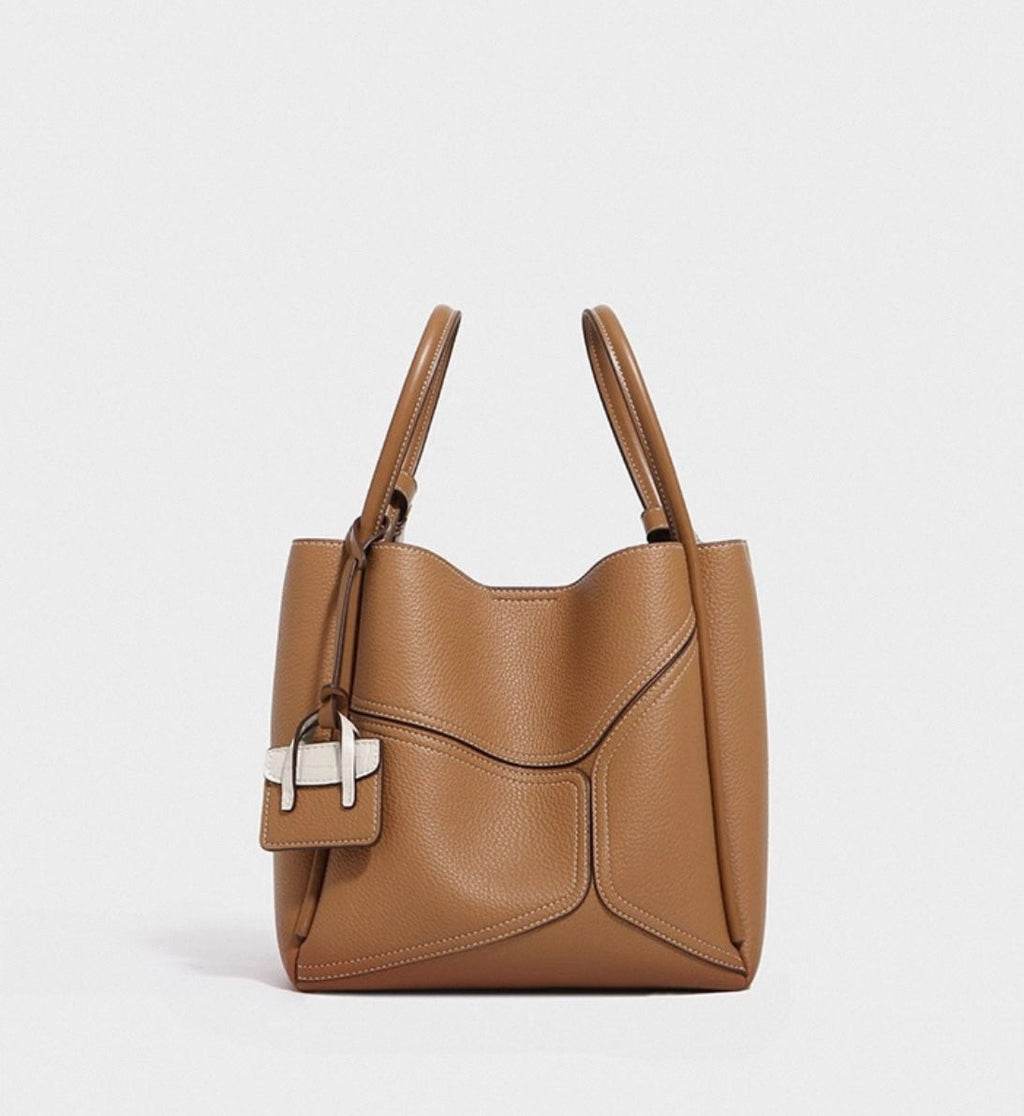 Nicoletta | Women's Brown Tote Bag – Large Top Handle Work Handbag