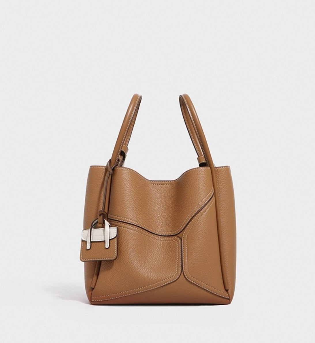 Nicoletta | Women's Brown Tote Bag – Large Top Handle Work Handbag