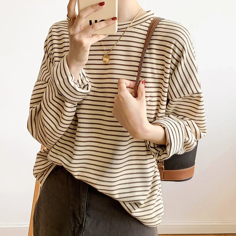 Sophie | Striped Button-Up Shirt for Women