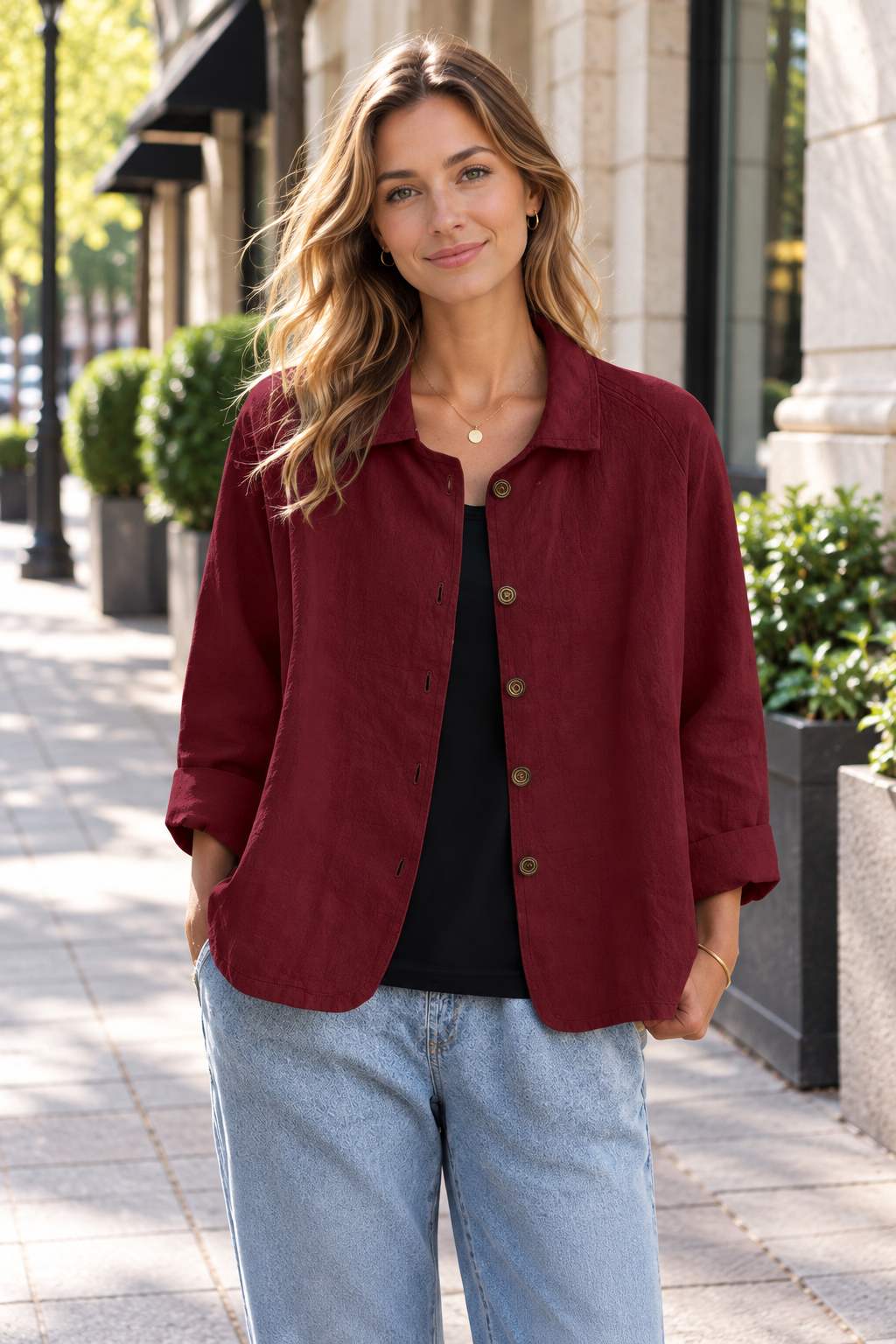 Mirella Fontanelli | Women's Button-Up Cardigan Jacket
