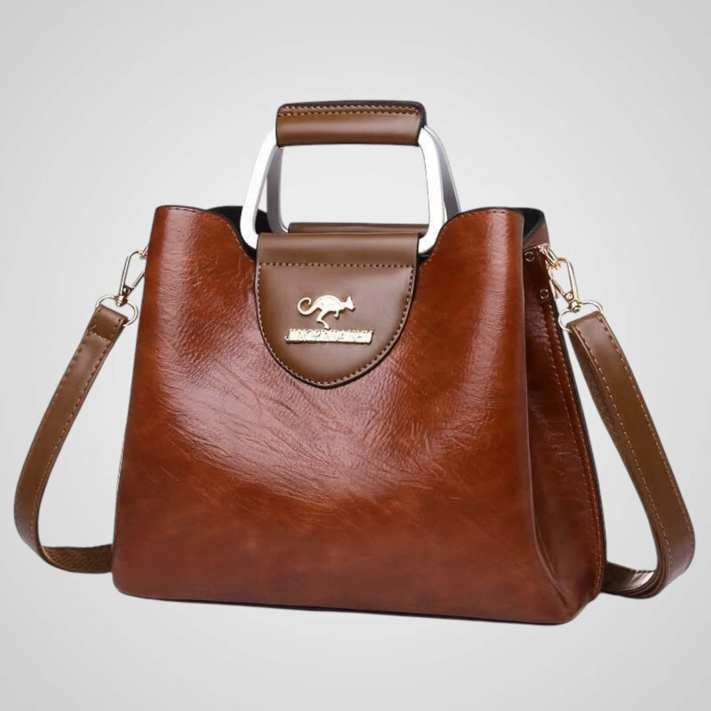 Thaïs Beaunoir | Elegant Two-Tone Leather Bag
