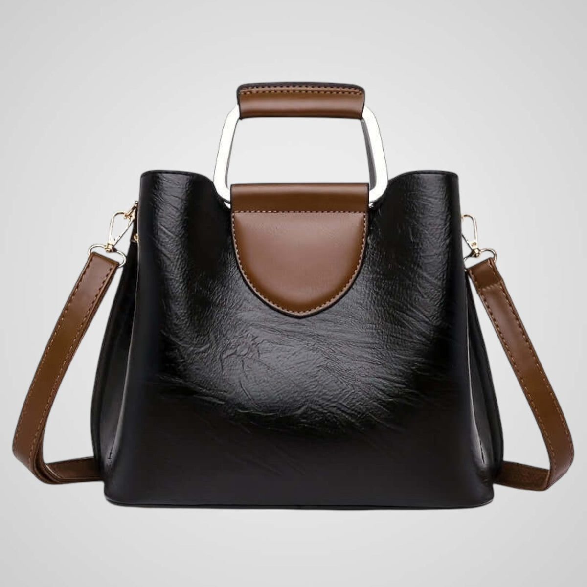 Thaïs Beaunoir | Elegant Two-Tone Leather Bag
