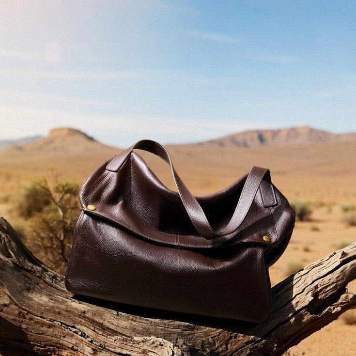 Victoire Beaurose | Retro genuine leather soft minimalist bag for everyday use