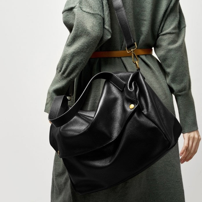 Victoire Beaurose | Retro genuine leather soft minimalist bag for everyday use