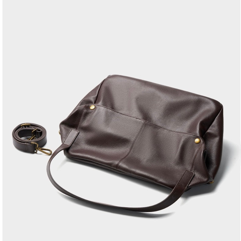 Victoire Beaurose | Retro genuine leather soft minimalist bag for everyday use