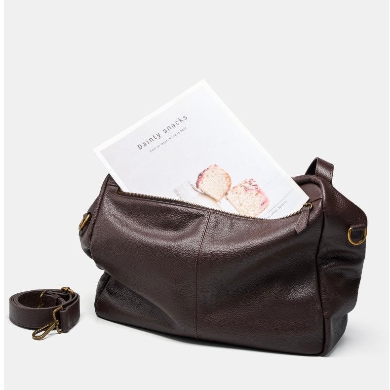 Victoire Beaurose | Retro genuine leather soft minimalist bag for everyday use
