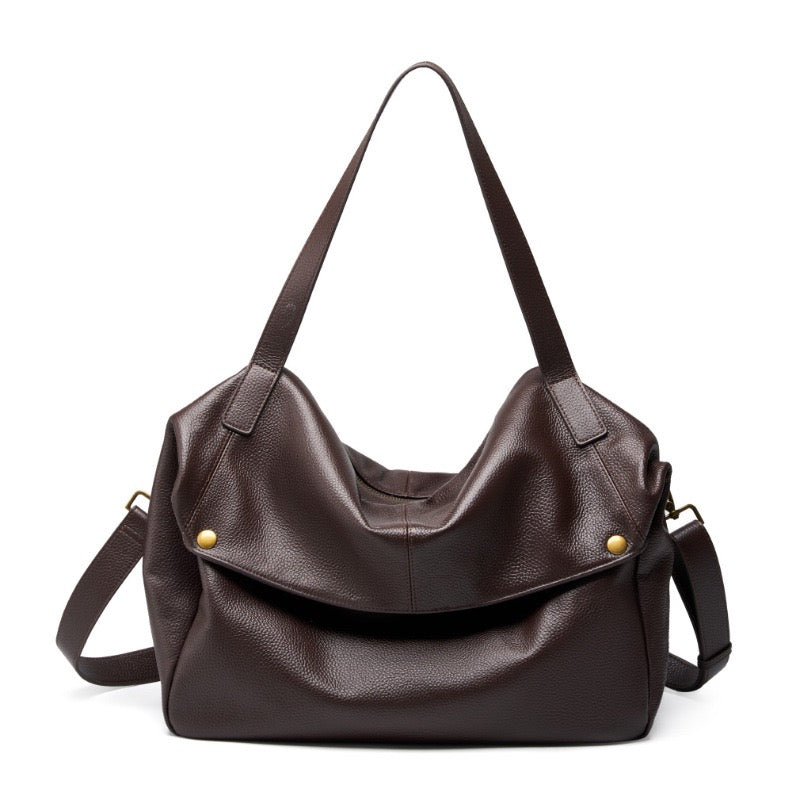 Victoire Beaurose | Retro genuine leather soft minimalist bag for everyday use