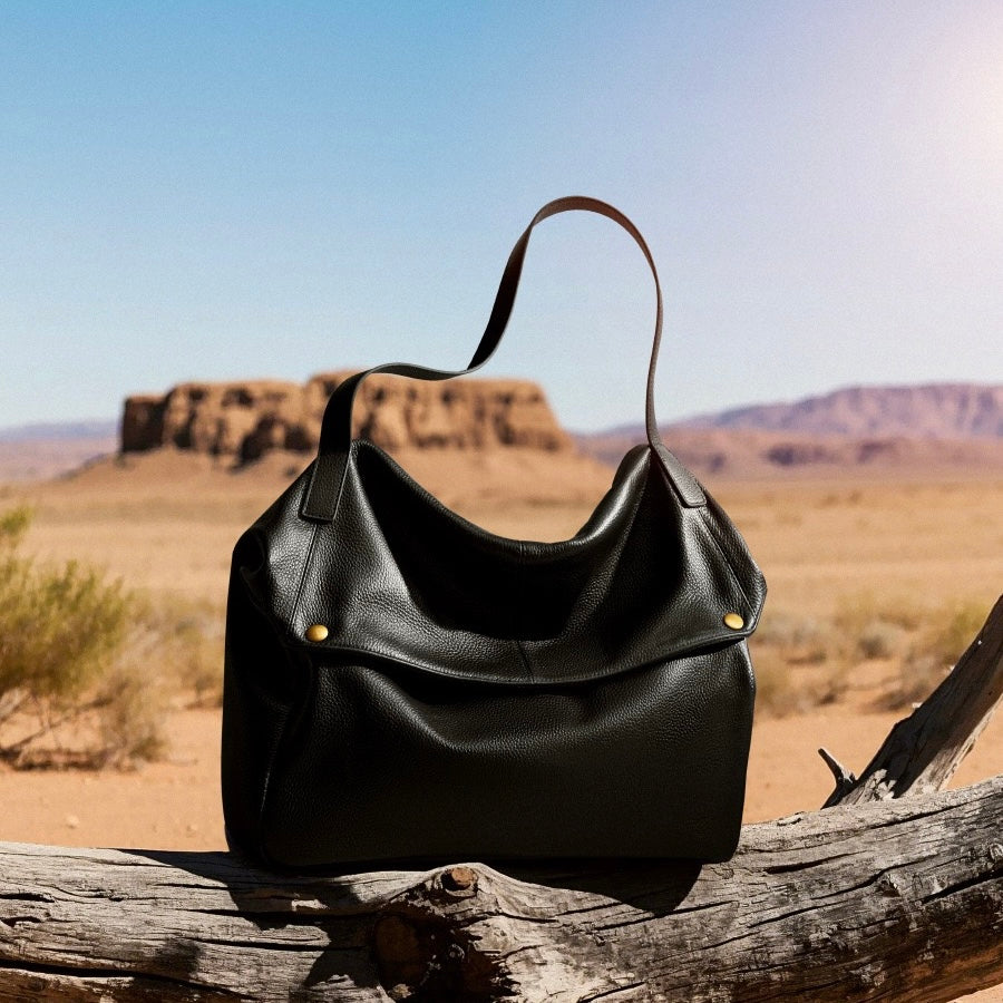 Victoire Beaurose | Retro genuine leather soft minimalist bag for everyday use