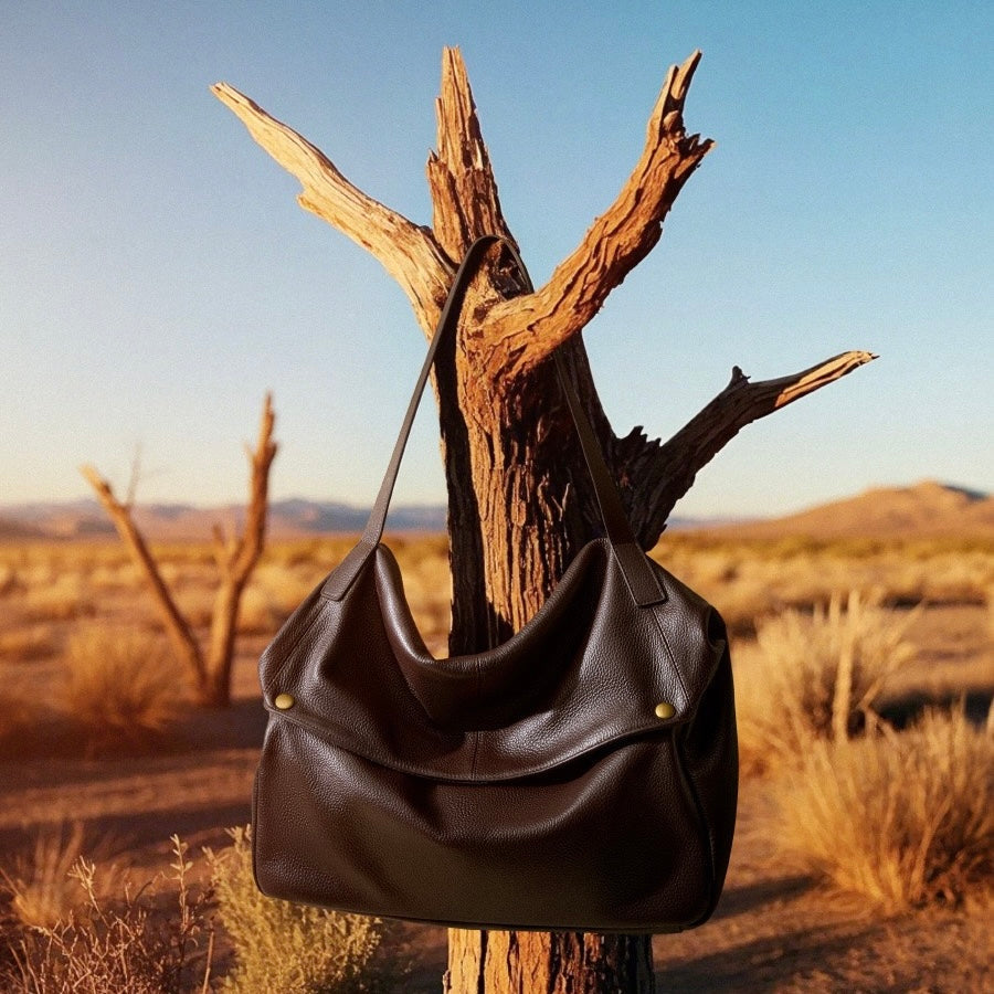 Victoire Beaurose | Retro genuine leather soft minimalist bag for everyday use