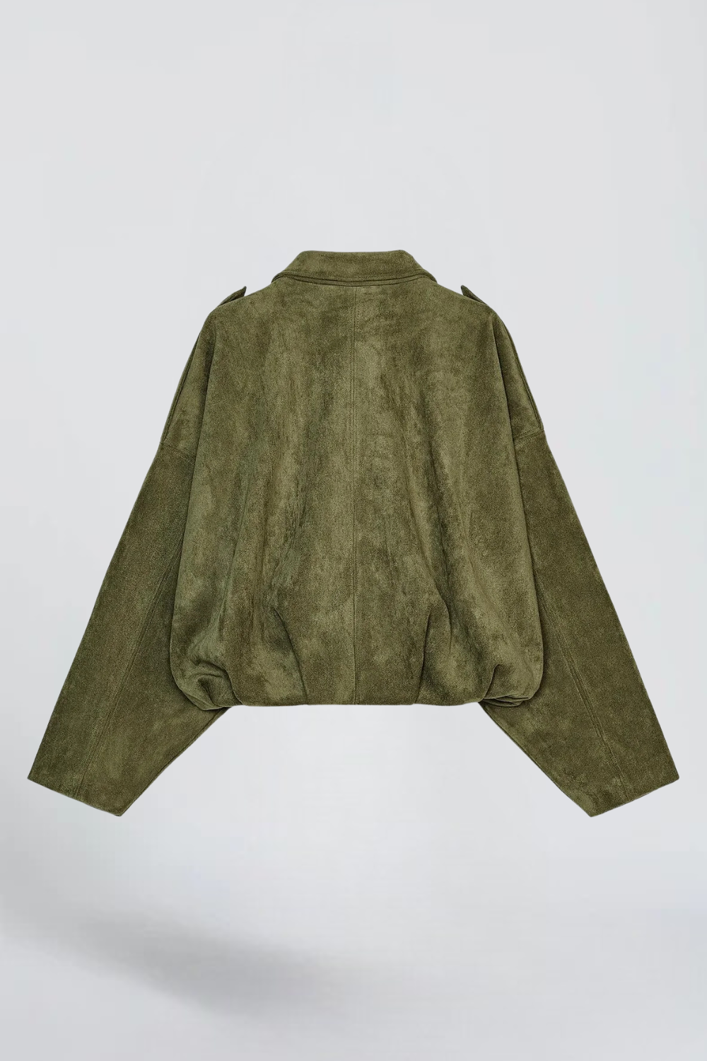 Mélissa Mathieu | Women's Khaki Oversized Utility Jacket – Green Bomber Jacket