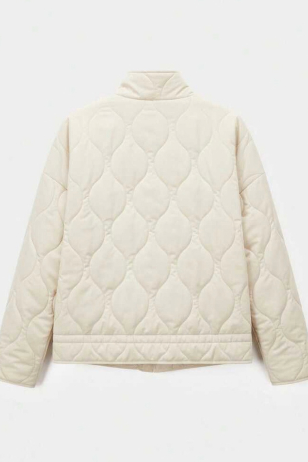 Pauline Garcia | Women's Cream Quilted Jacket – Lightweight Padded Jacket