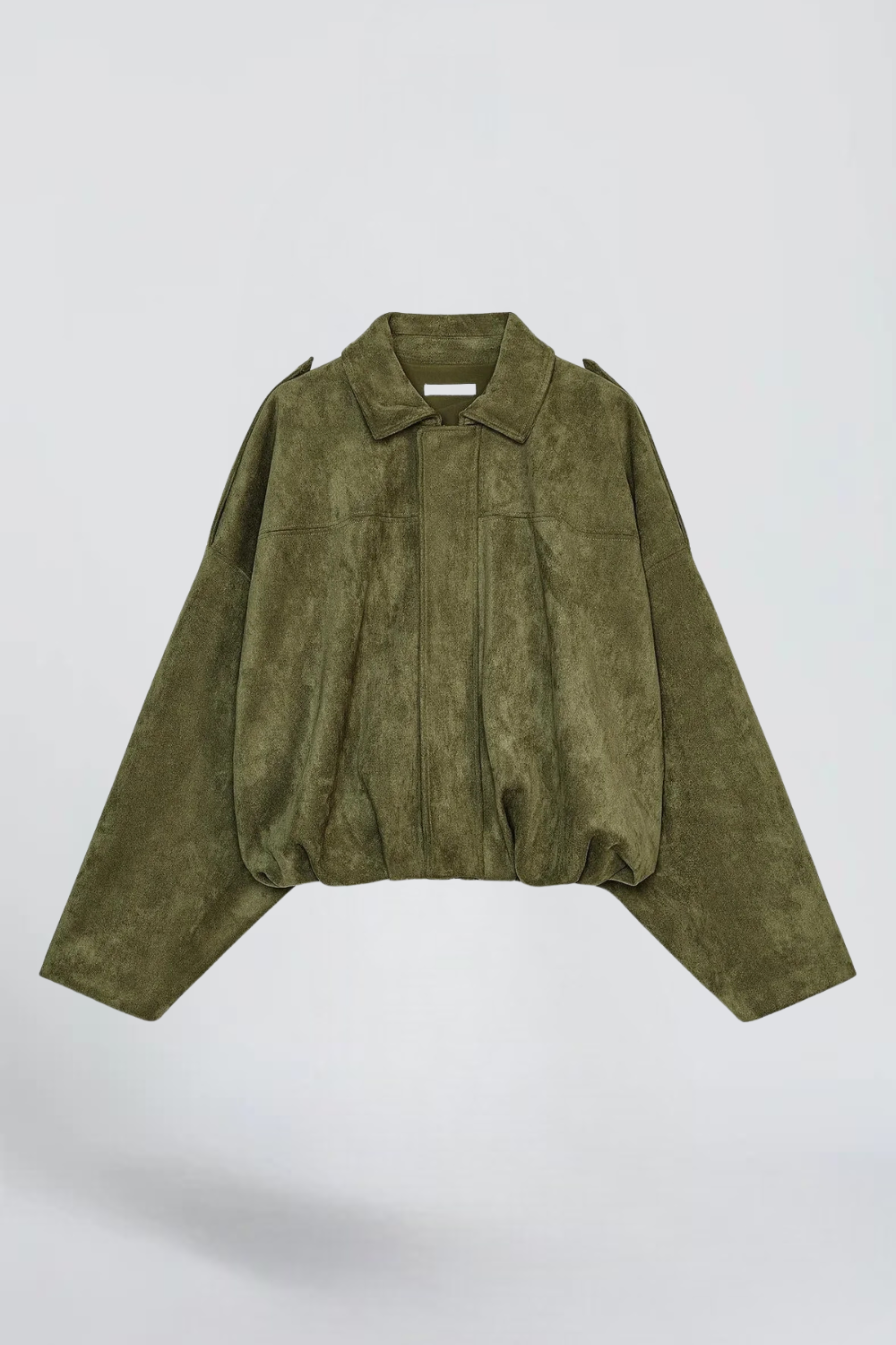 Mélissa Mathieu | Women's Khaki Oversized Utility Jacket – Green Bomber Jacket