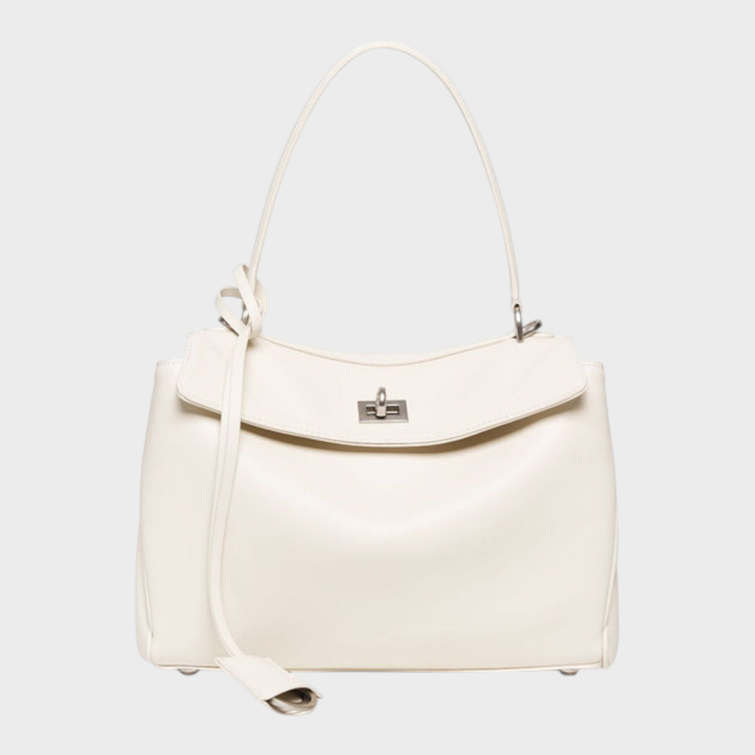 Geneviève Courson | Two-Way Carry Leather Bag in Suede and Smooth Finishes