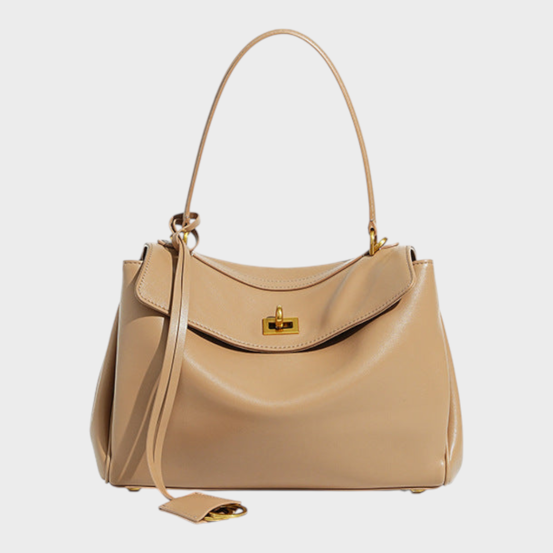 Geneviève Courson | Two-Way Carry Leather Bag in Suede and Smooth Finishes