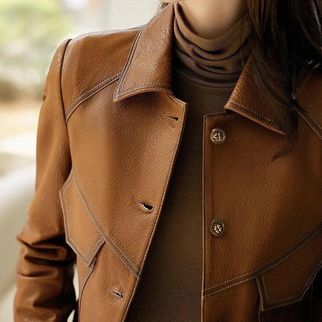 Sylvie | Faux Leather Jacket for Women