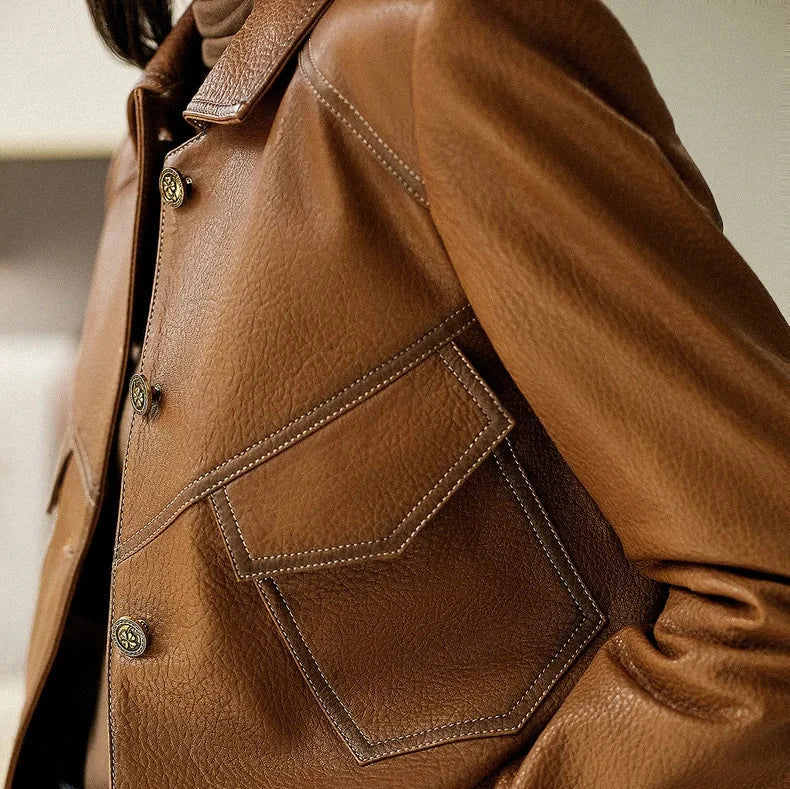 Sylvie | Faux Leather Jacket for Women