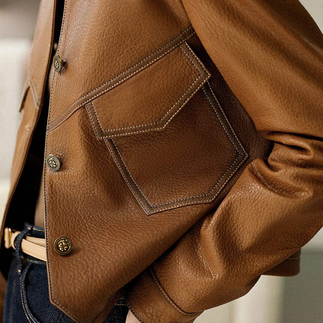 Sylvie | Faux Leather Jacket for Women