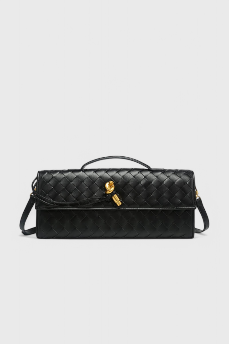 Mariette Bellavaux  | Clutch Bag with Gold Knot Detail