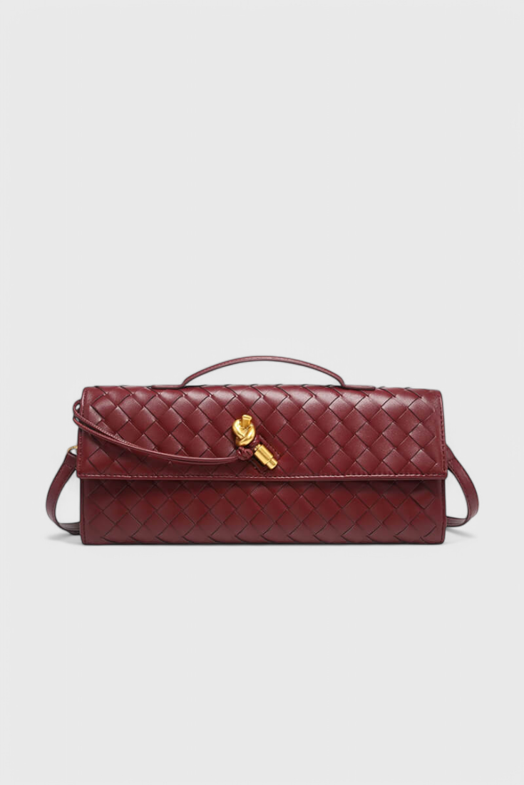 Mariette Bellavaux  | Clutch Bag with Gold Knot Detail