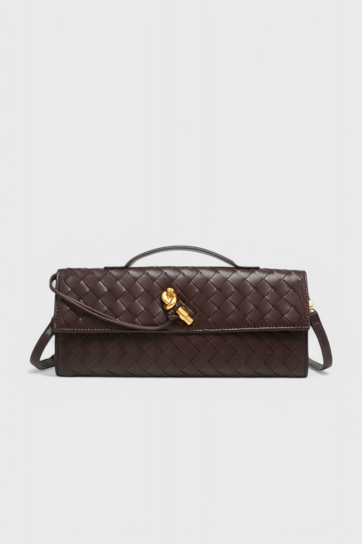 Mariette Bellavaux  | Clutch Bag with Gold Knot Detail