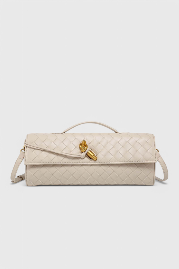 Mariette Bellavaux  | Clutch Bag with Gold Knot Detail